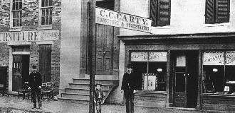 A photo of the Carty Furniture Shop, which today holds the National Museum of Civil War Medicine