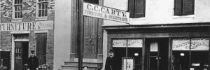 The historic Carty building in 1884