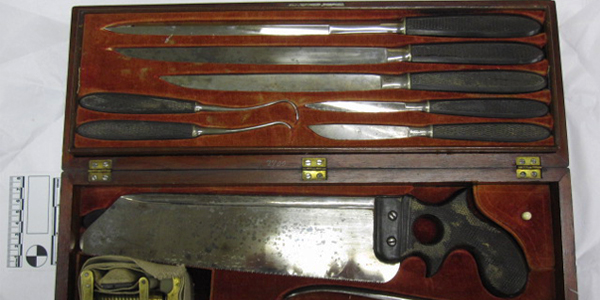 Photo of a 19th century surgical kit-Civil War Medicine & Clara Barton Museum