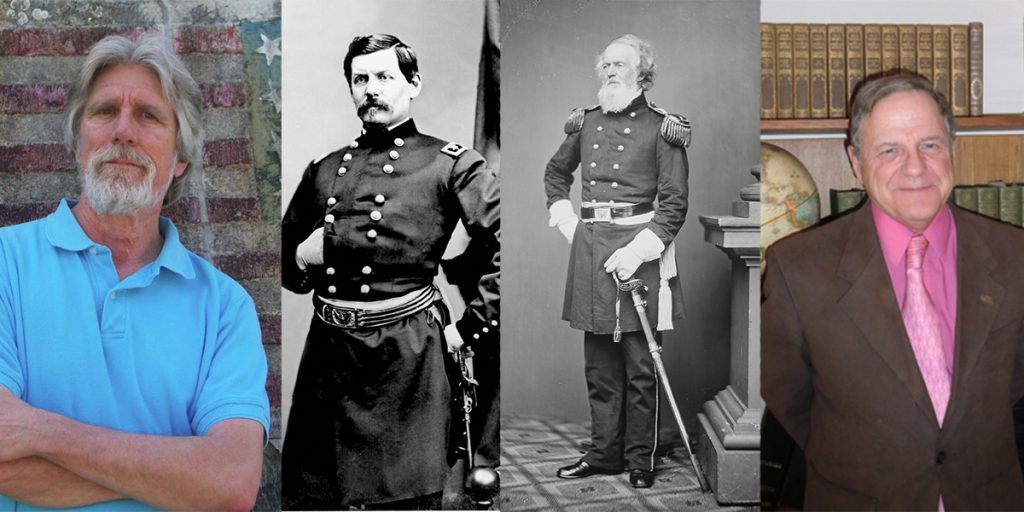 From left to right: Steven R. Stotelmyer, George McClellan, Joseph Mansfield, and John Michael Priest.