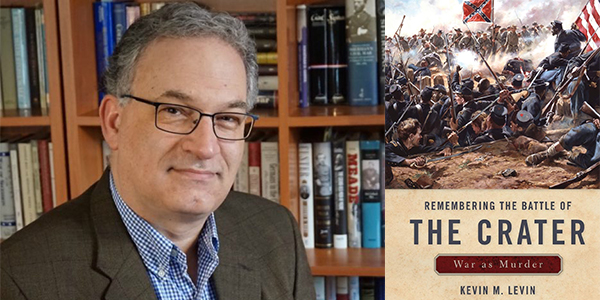 Kevin Levin with his book Remembering the Battle of the Crater