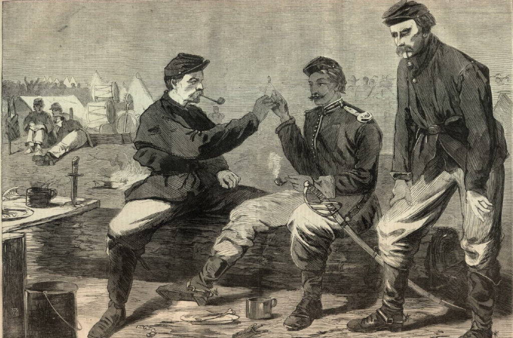 Thanksgiving cartoon from Dec 3, 1864 Harpers Weekly