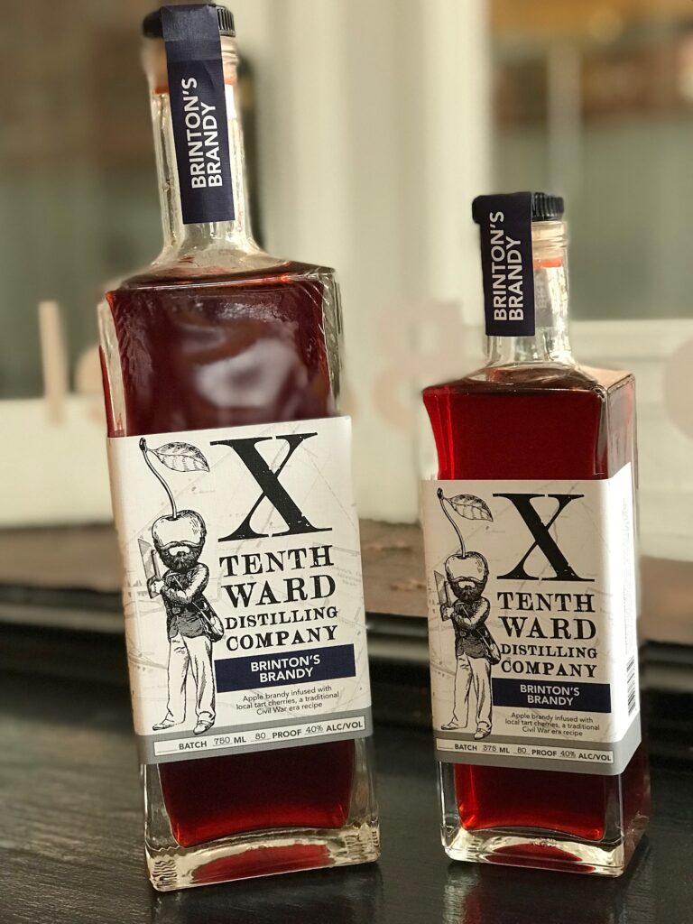 Brinton's Brandy bottles